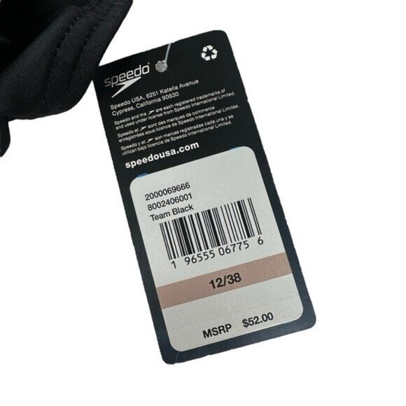 Speedo Women's 12 One Piece Swimsuit Prolt Super Solid Pro Adult Eco Team Black - Picture 6 of 8